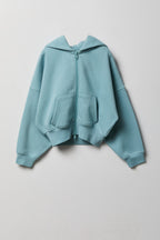 Girls Luxe Fleece Zip-Up Hoodie