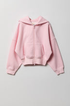 Girls Luxe Fleece Zip-Up Hoodie