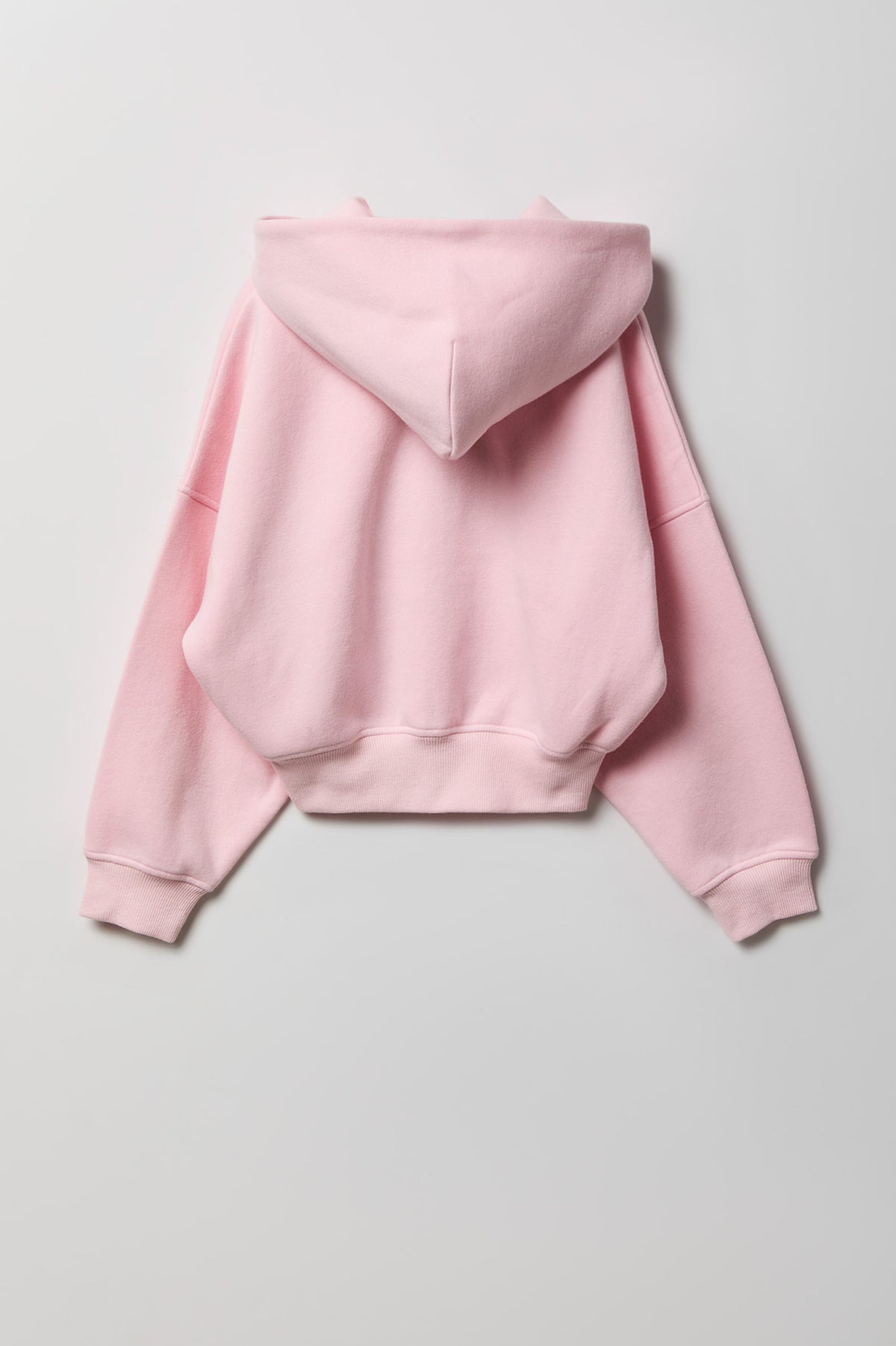 Alt View 2. Girls Luxe Fleece Zip-Up Hoodie - Pink