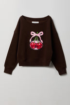 Girls Graphic Fleece Sweatshirt