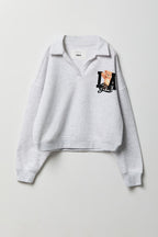 Polo en molleton imprimé pour fille