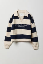 Polo en molleton imprimé pour fille
