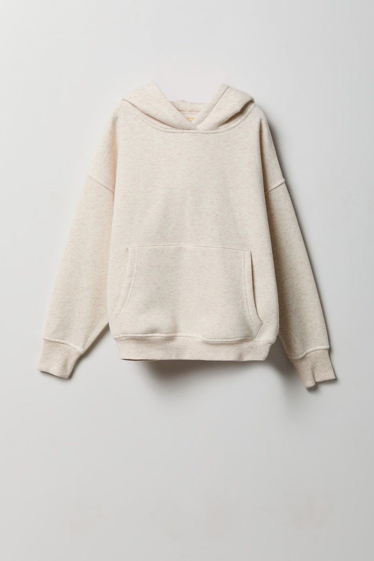 Girls Luxe Fleece Boxy Hoodie - Oatmeal