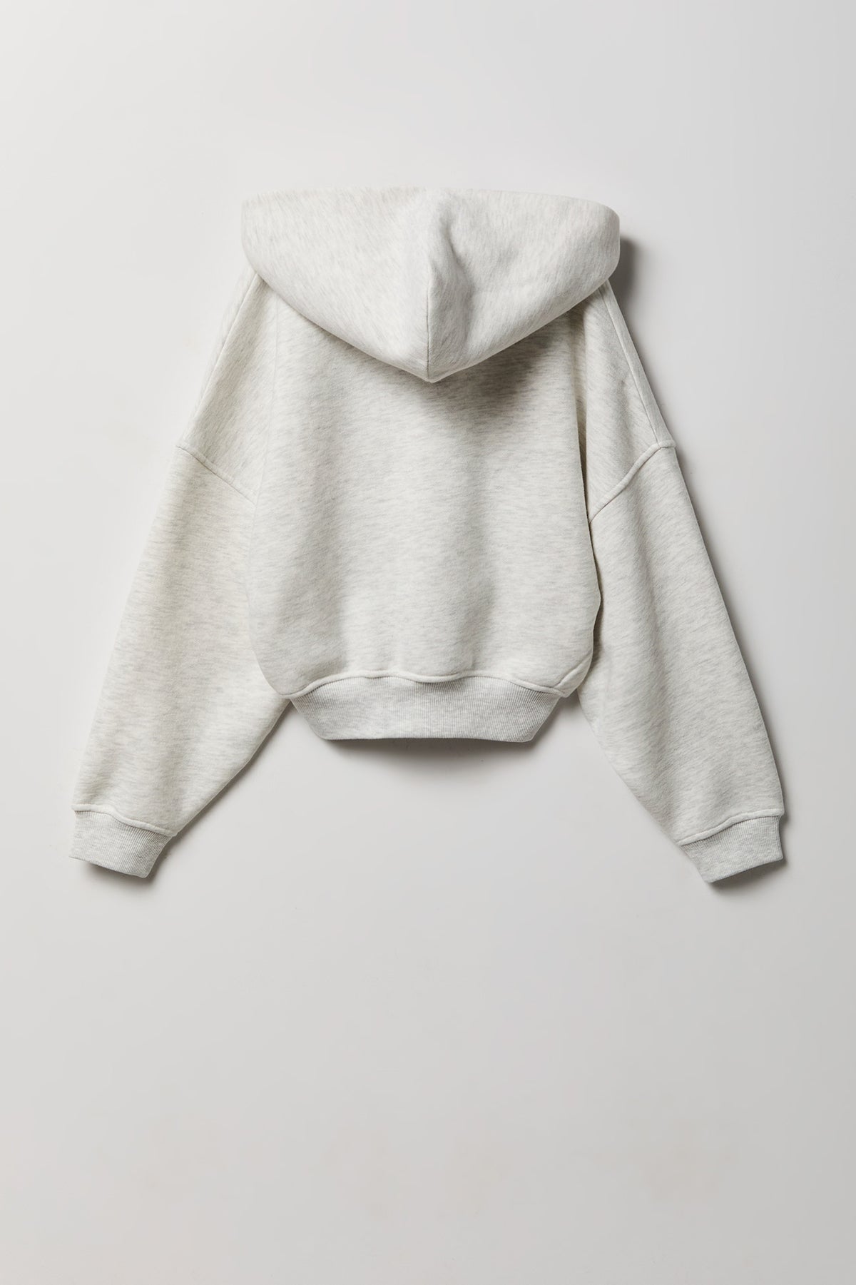 Vue alternative 2. Haut surdimensionné à capuchon en molleton de luxe avec fermeture à glissière pour fille