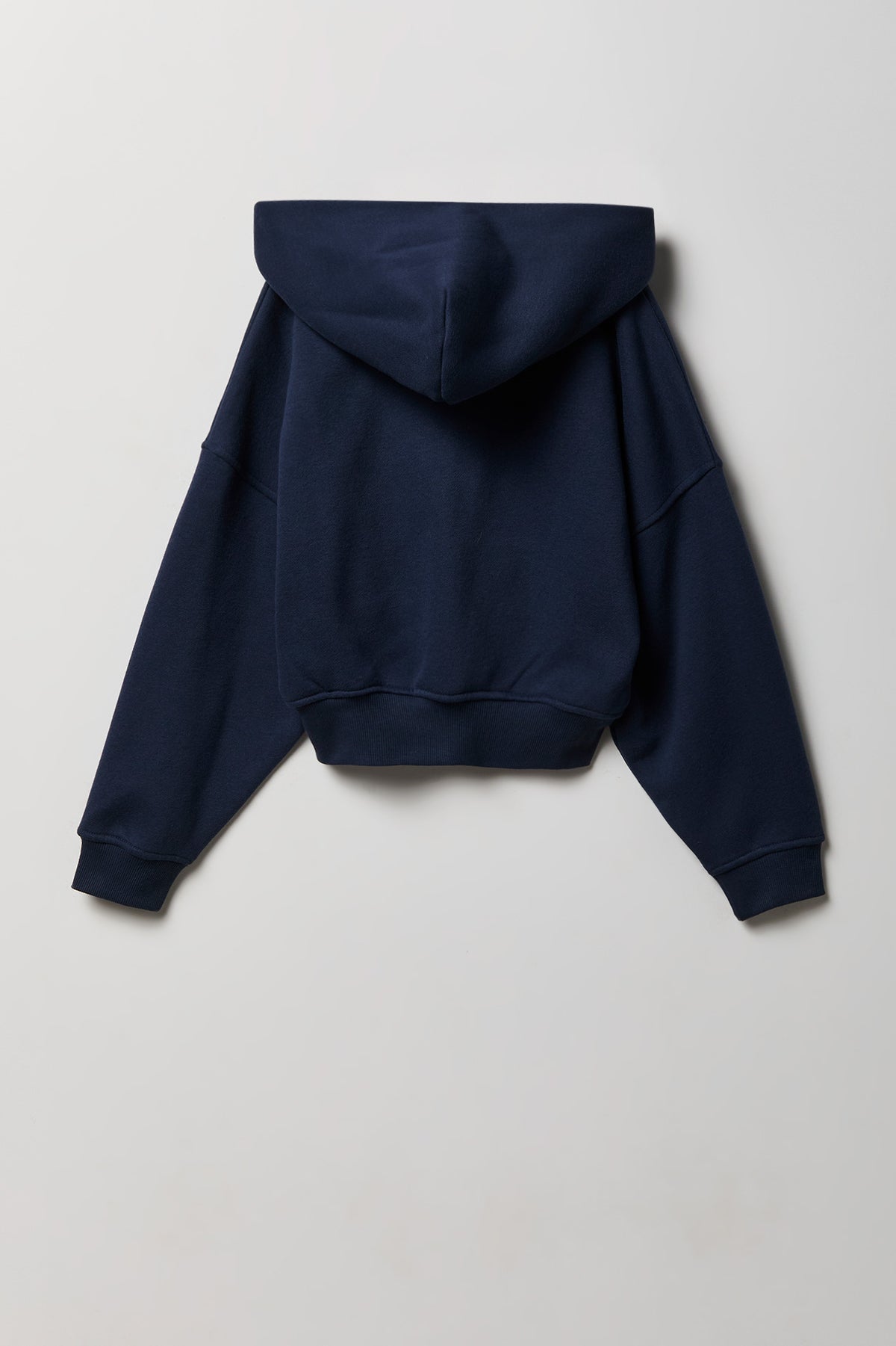Vue alternative 2. Haut surdimensionné à capuchon en molleton de luxe avec fermeture à glissière pour fille