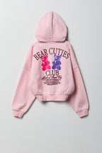 Girls Zip-Up Fleece Hoodie