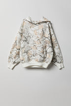 Girls Camo Fleece Boxy Hoodie