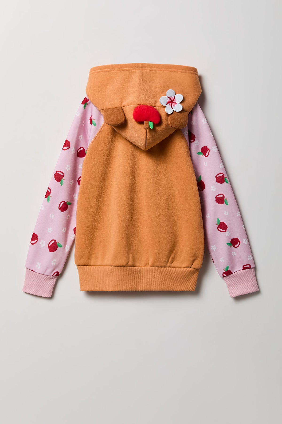 Alt View 3. Kids 3D Capybara Character Hoodie - Tan