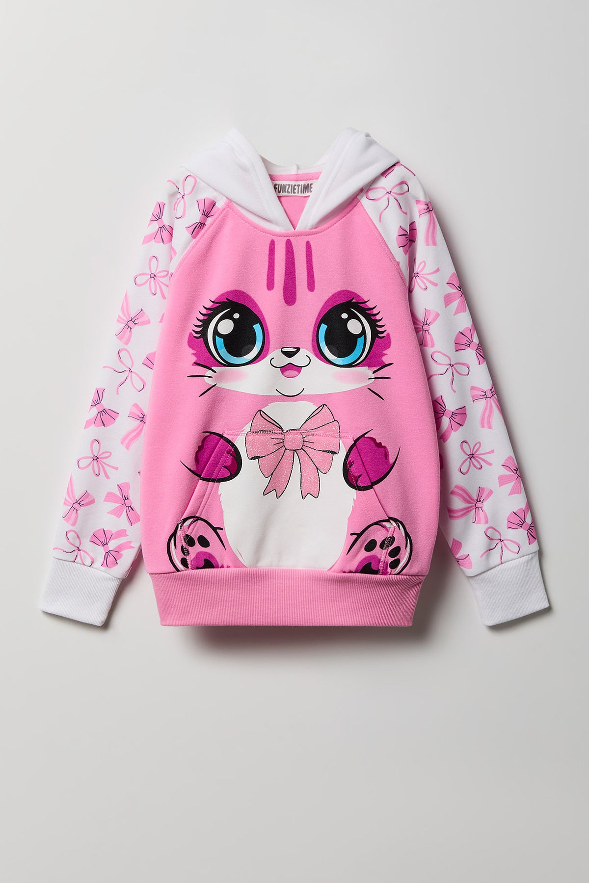 Vue alternative 2. Haut à capuchon Chat 3D pour fille