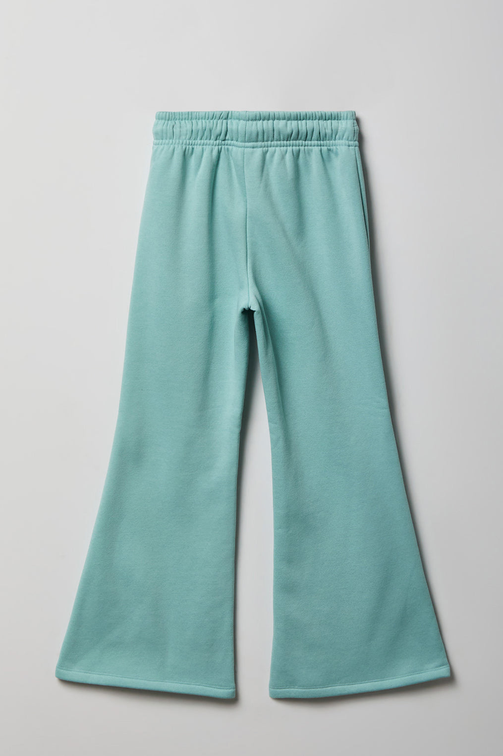 Vue alternative 2. Pantalon d'entraînement à jambe évasée en molleton avec motif brodé pour fille