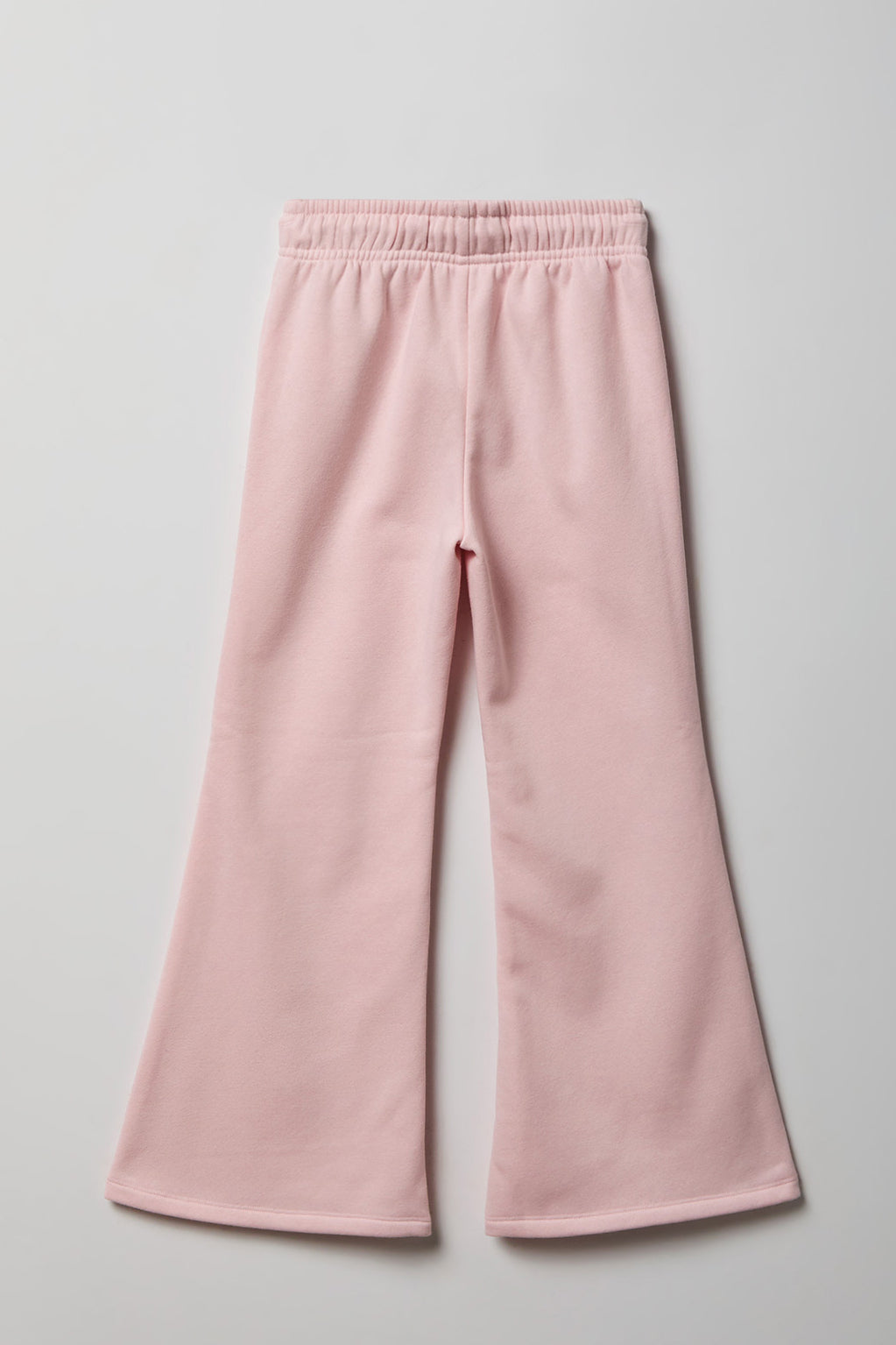 Vue alternative 2. Pantalon d'entraînement à jambe évasée en molleton avec motif brodé pour fille
