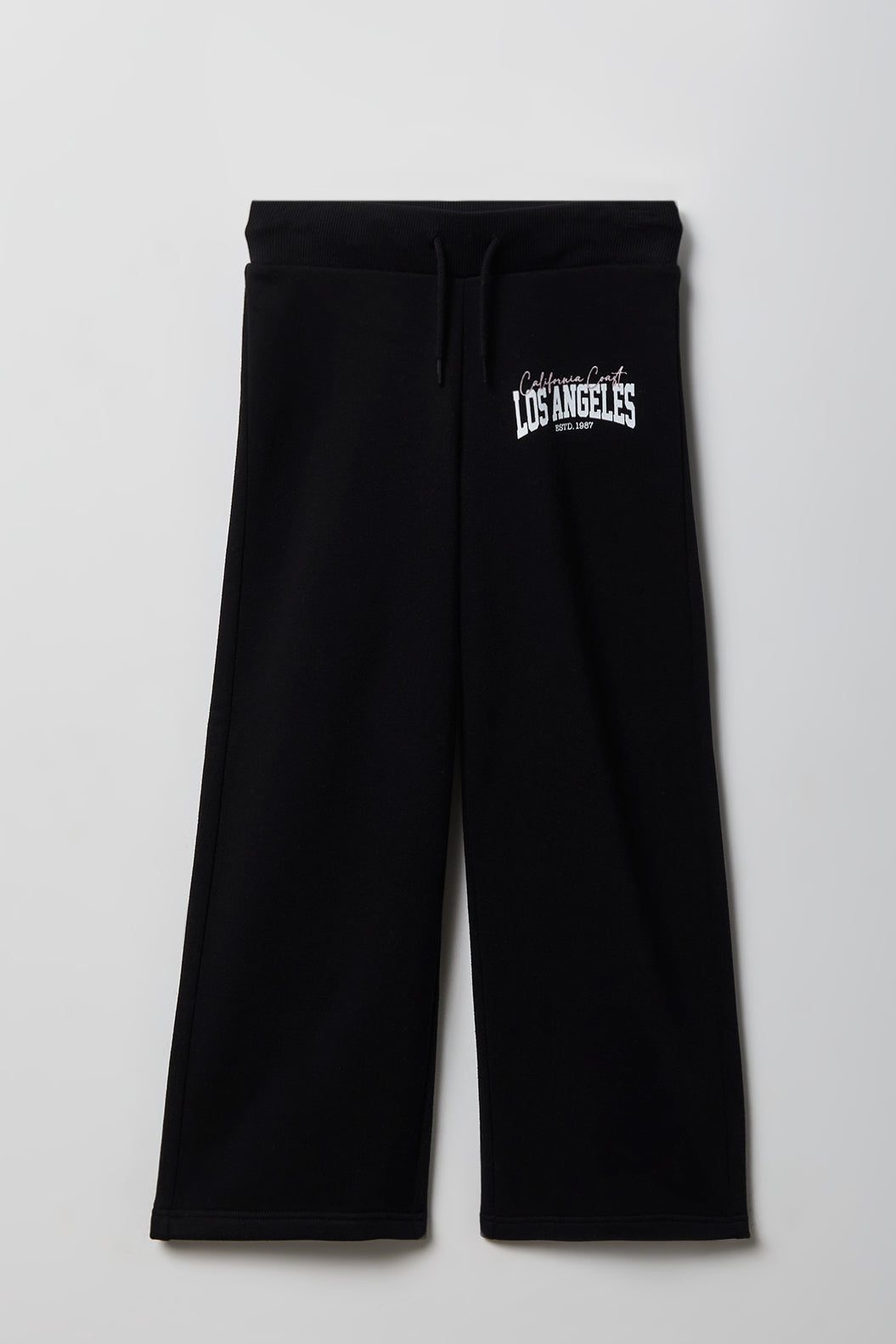 Pantalon d'entraînement à jambe droite en molleton pour fille