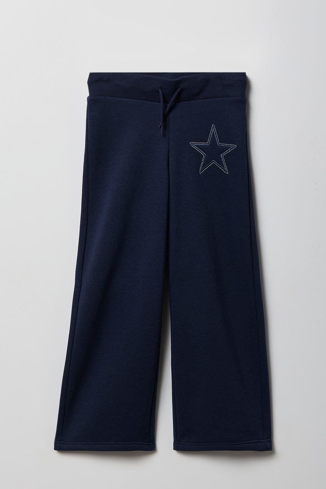 Pantalon d'entraînement à jambe droite en molleton pour fille