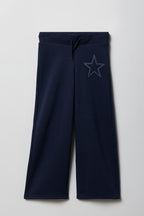 Pantalon d'entraînement à jambe droite en molleton pour fille