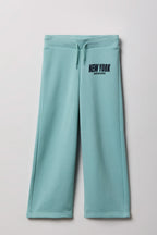 Pantalon d'entraînement à jambe droite en molleton pour fille