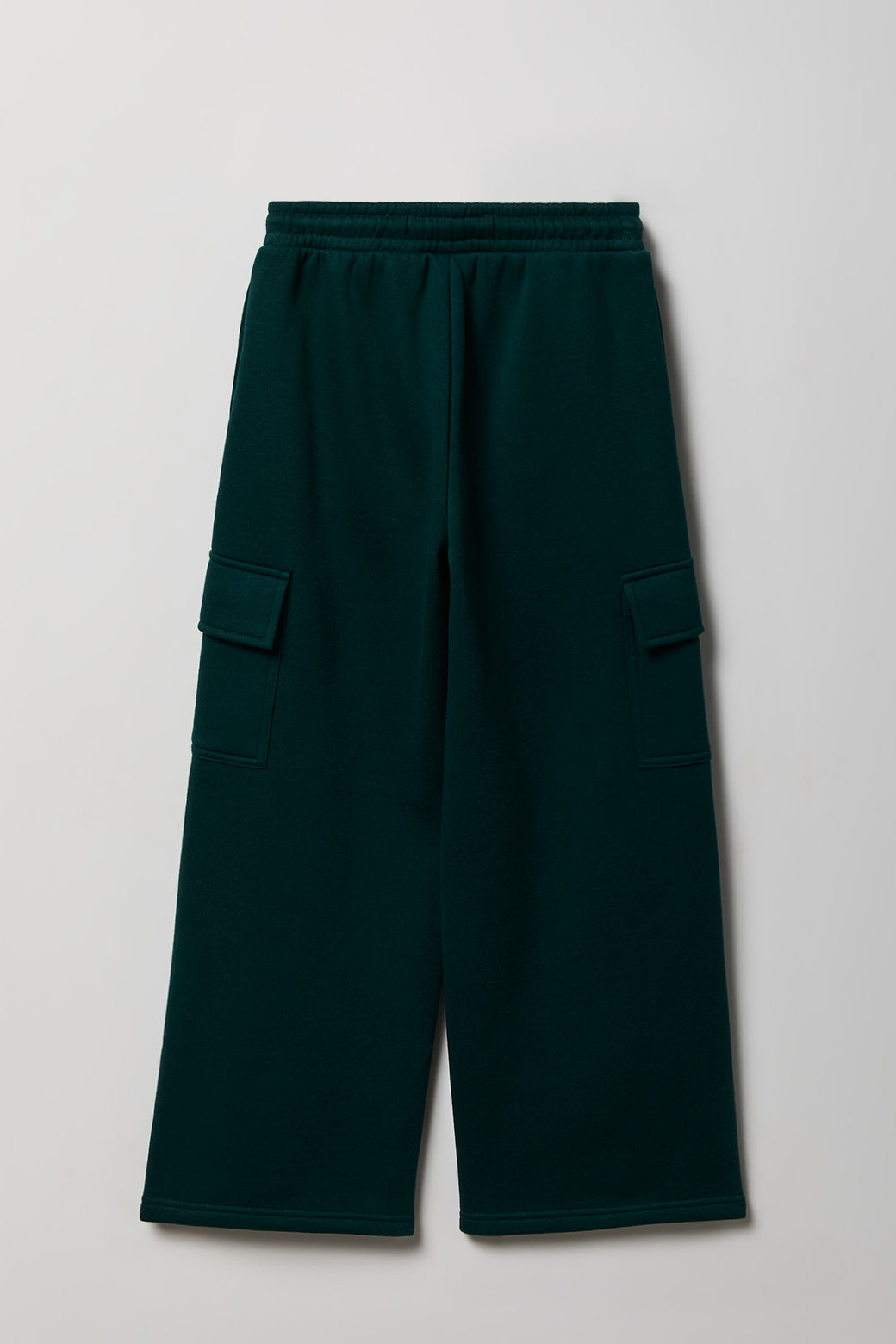 Vue alternative 2. Pantalon d'entraînement cargo à jambe large en molleton pour fille