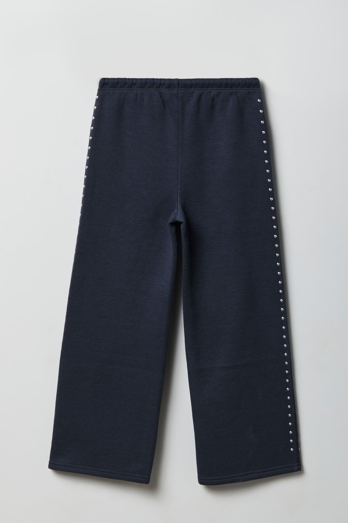 Vue alternative 2. Pantalon d'entraînement à jambe large en molleton clouté pour fille
