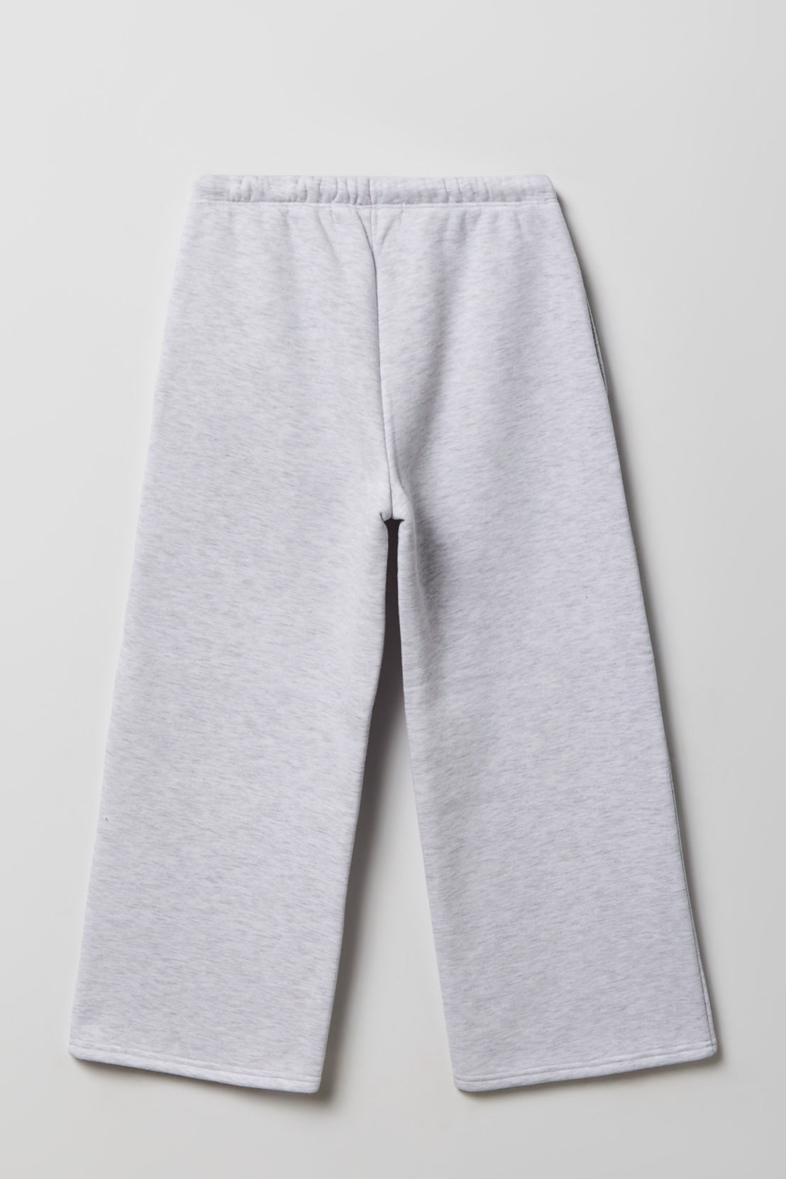 Alt View 2. Girls Luxe Fleece Wide Leg Sweatpant - Light Grey