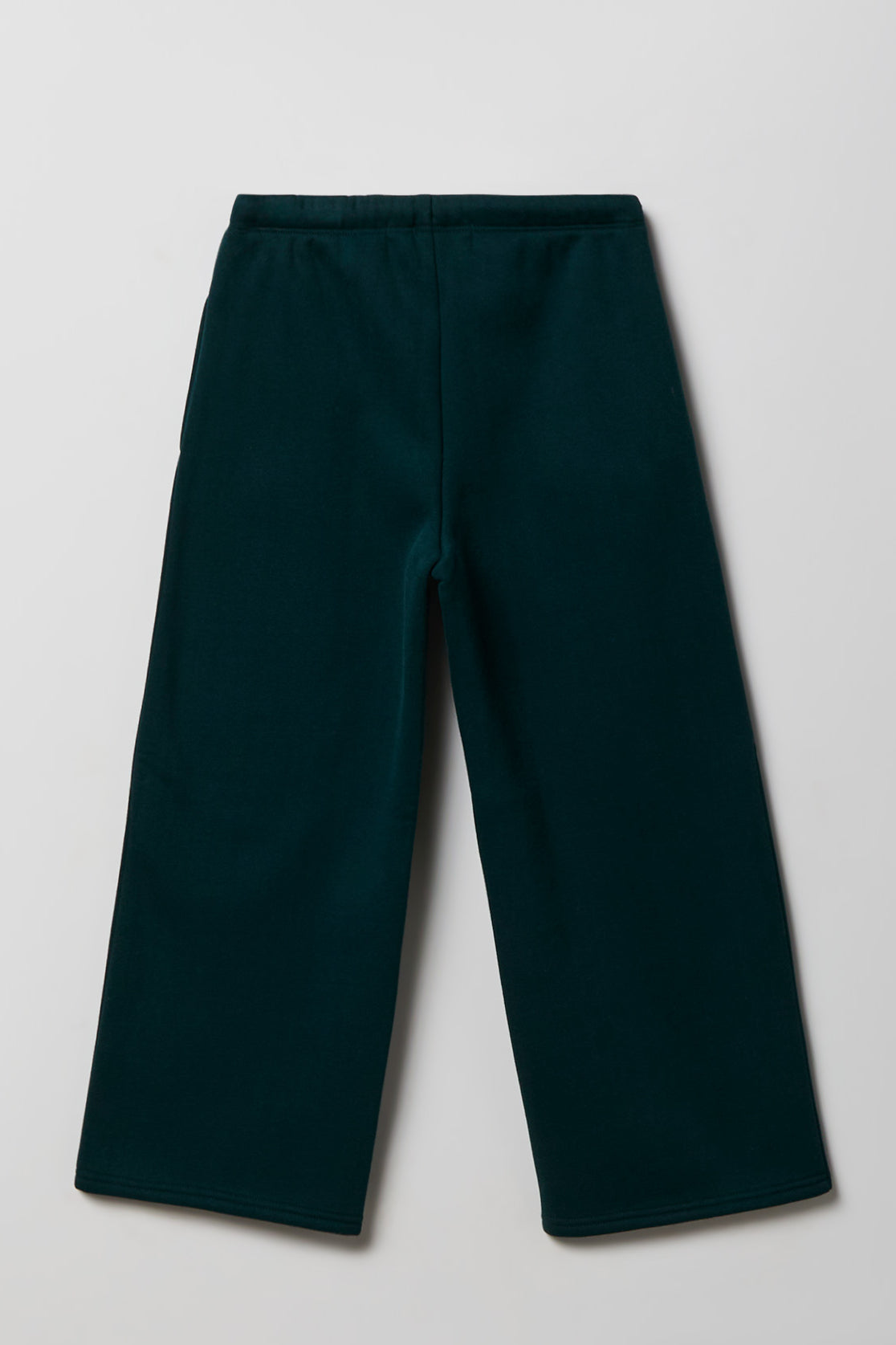 Alt View 2. Girls Luxe Fleece Wide Leg Sweatpant - Green