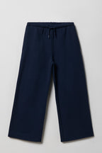 Pantalon d'entraînement à jambe large en molleton de luxe pour fille