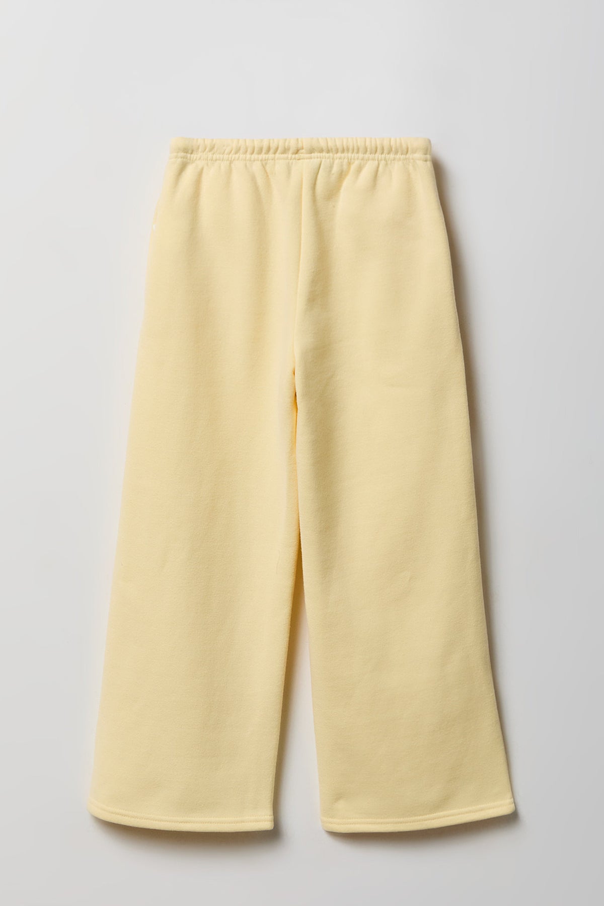 Alt View 2. Girls Luxe Fleece Wide Leg Sweatpant - Pale Yellow
