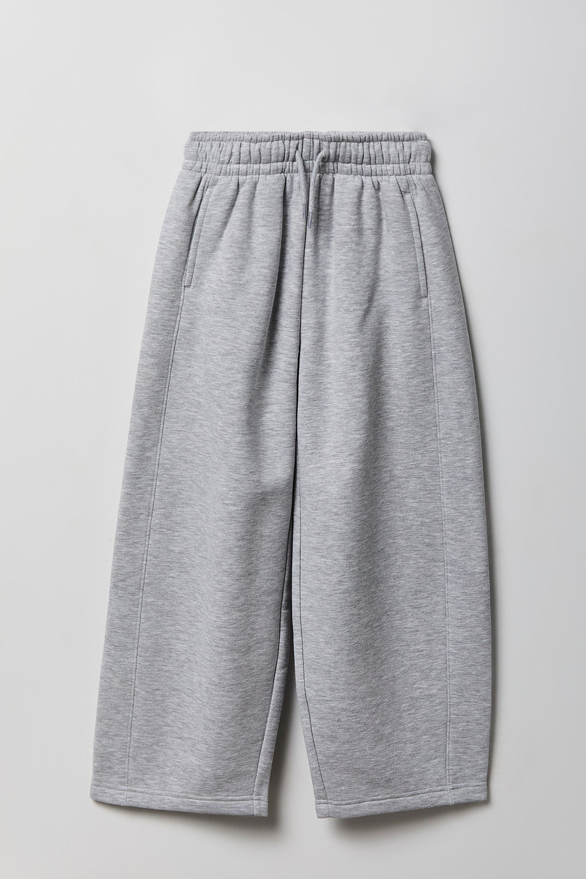 Girls Fleece Barrel Sweatpant - Heather Grey