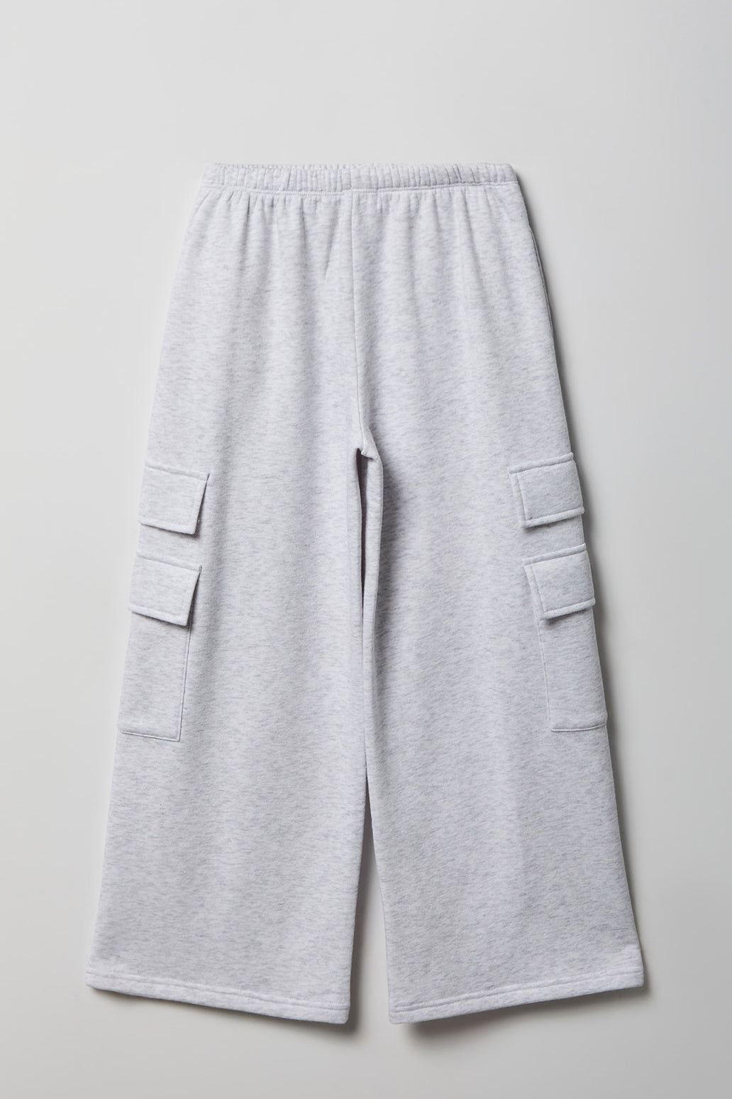 Vue alternative 2. Pantalon d'entraînement cargo à jambe large en molleton pour fille