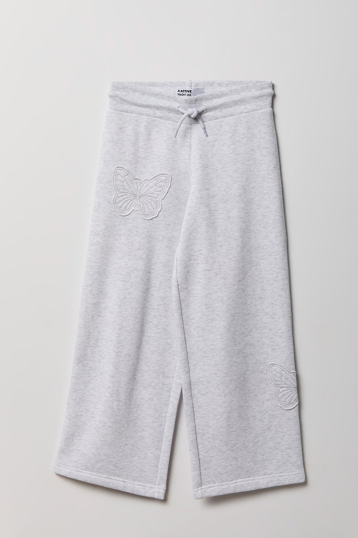 Pantalon d'entraînement à jambe droite en molleton pour fille