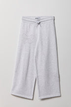 Pantalon d'entraînement à jambe droite en molleton pour fille