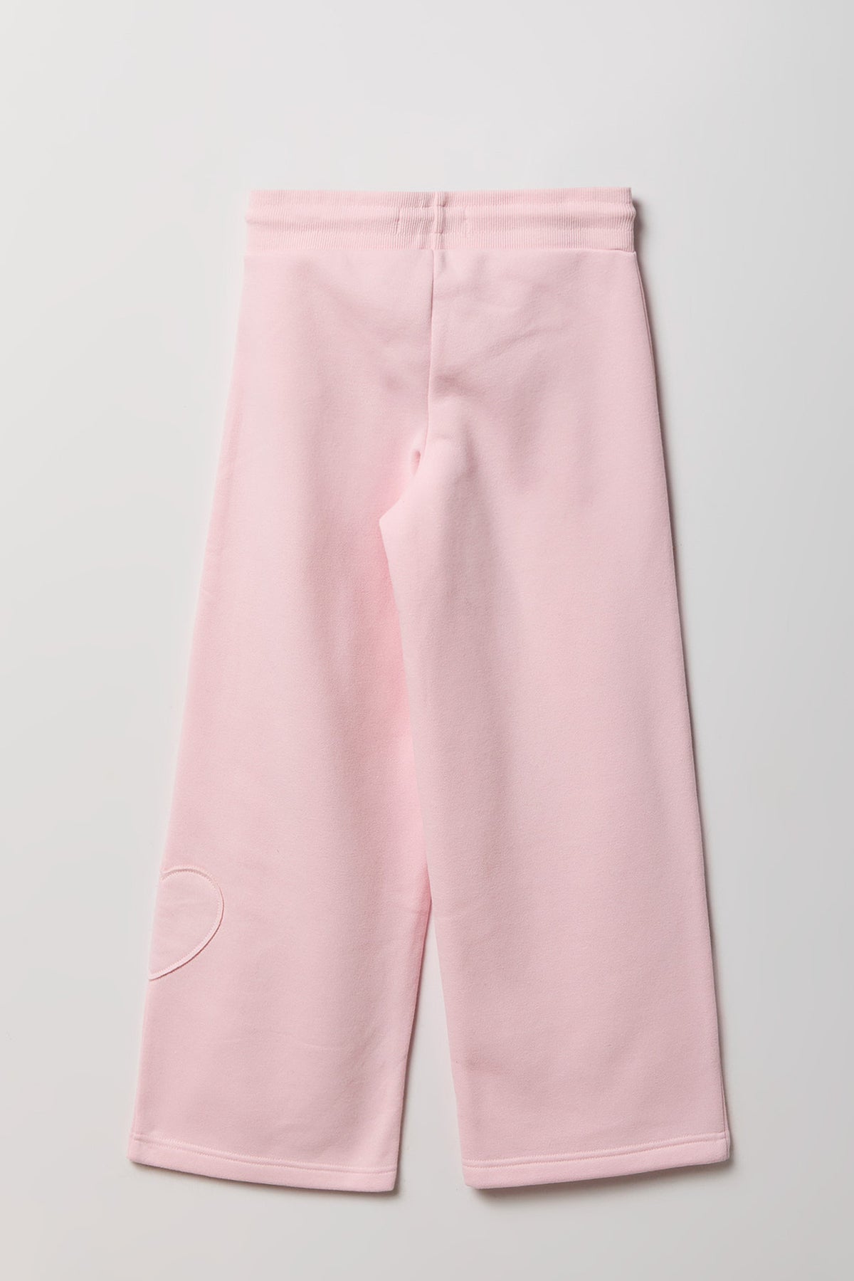 Alt View 2. Girls Fleece Straight Leg Sweatpant - Light Pink