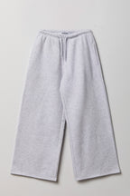 Pantalon d'entraînement à jambe ultralarge en molleton de luxe pour fille