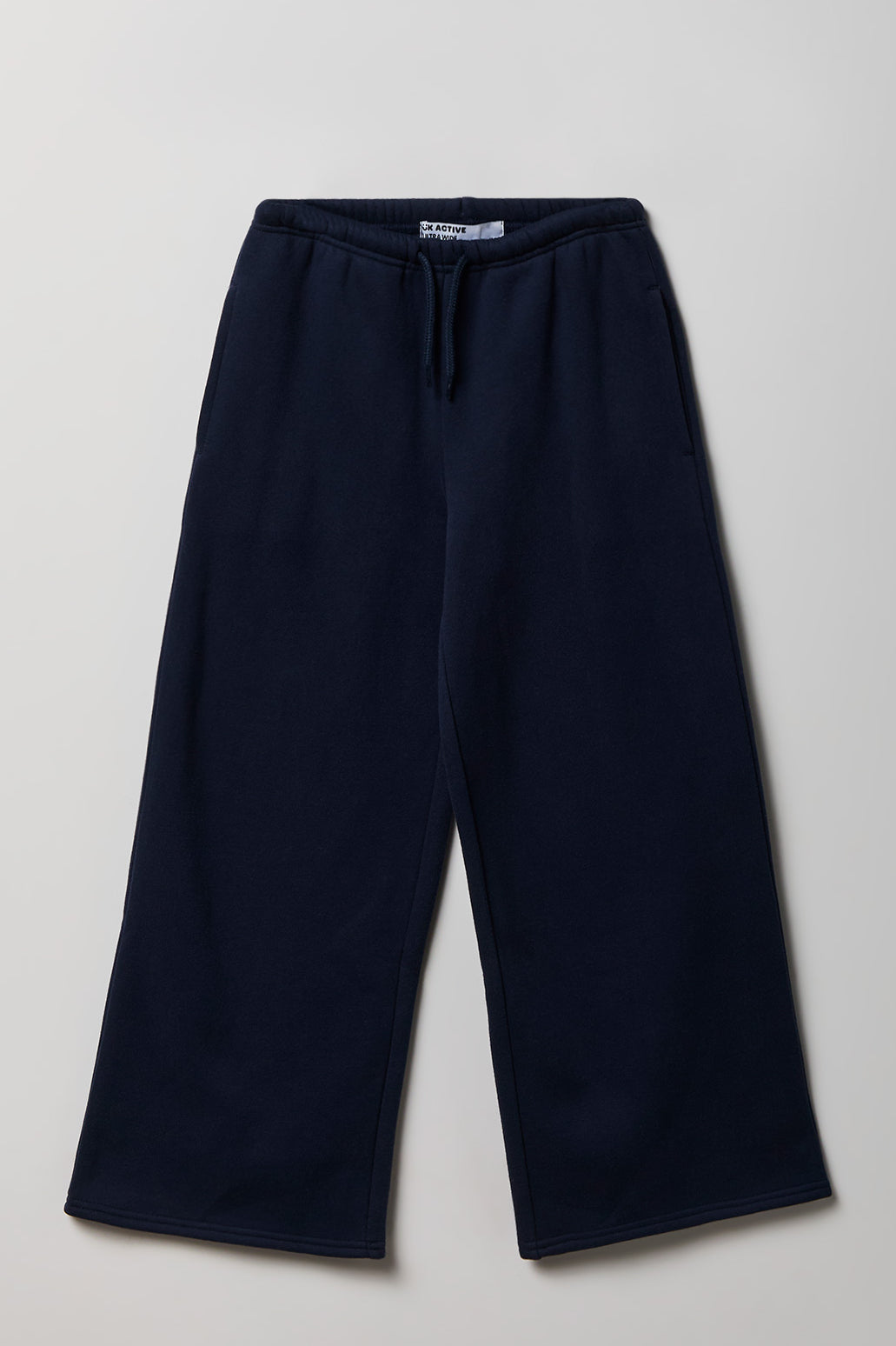 Pantalon d'entraînement à jambe ultralarge en molleton de luxe pour fille