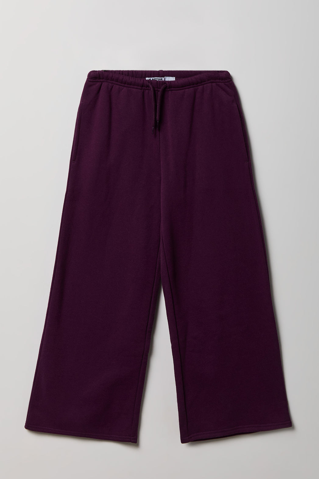 Pantalon d'entraînement à jambe ultralarge en molleton de luxe pour fille