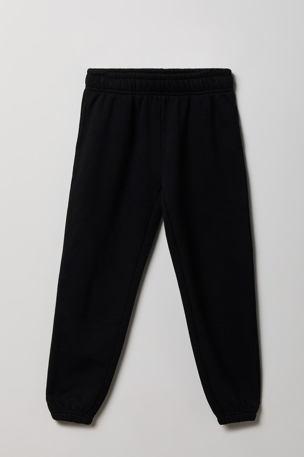 Girls Luxe Fleece Oversized Jogger - Black
