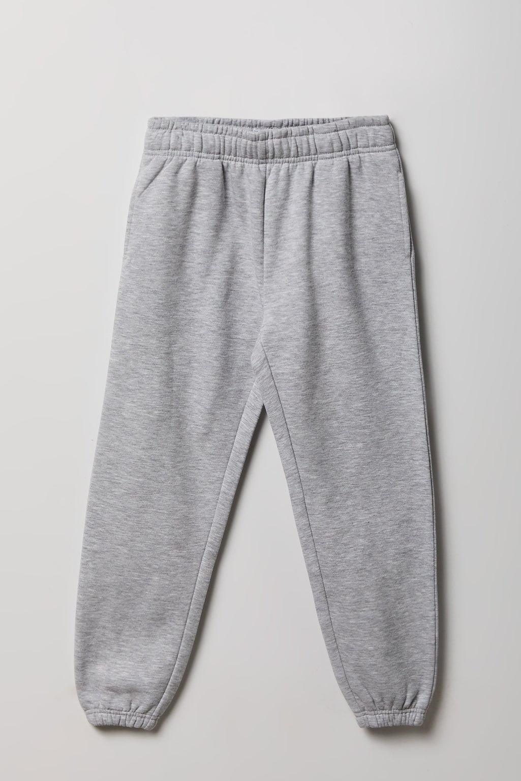 Girls Luxe Fleece Oversized Jogger - Heather Grey