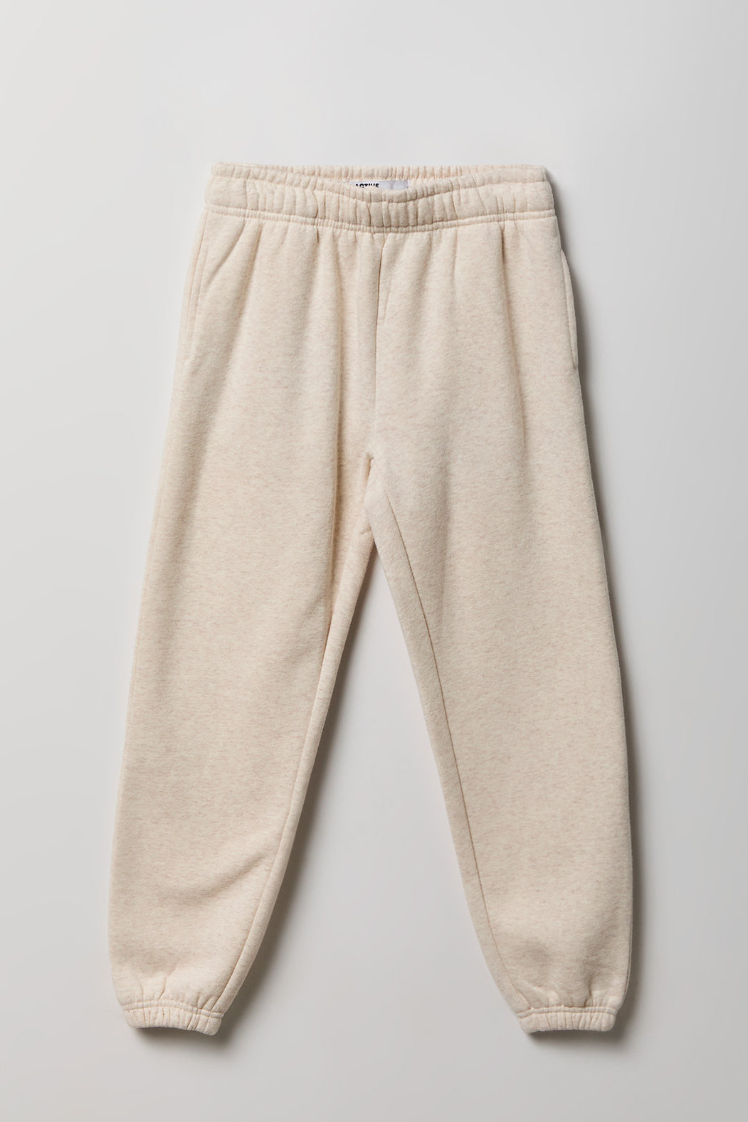 Girls Luxe Fleece Oversized Jogger - Oatmeal
