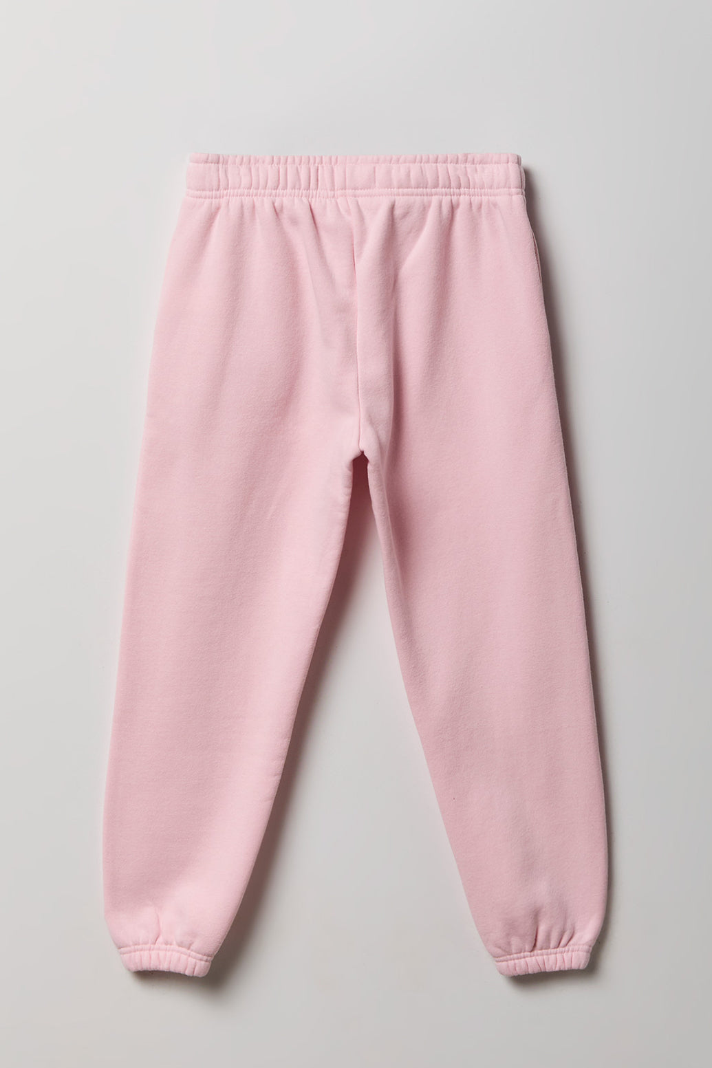 Alt View 2. Girls Luxe Fleece Oversized Jogger - Light Pink