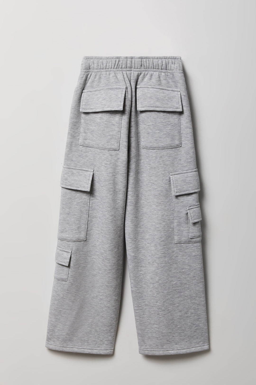 Vue alternative 2. Pantalon d'entraînement cargo à jambe large en molleton pour fille