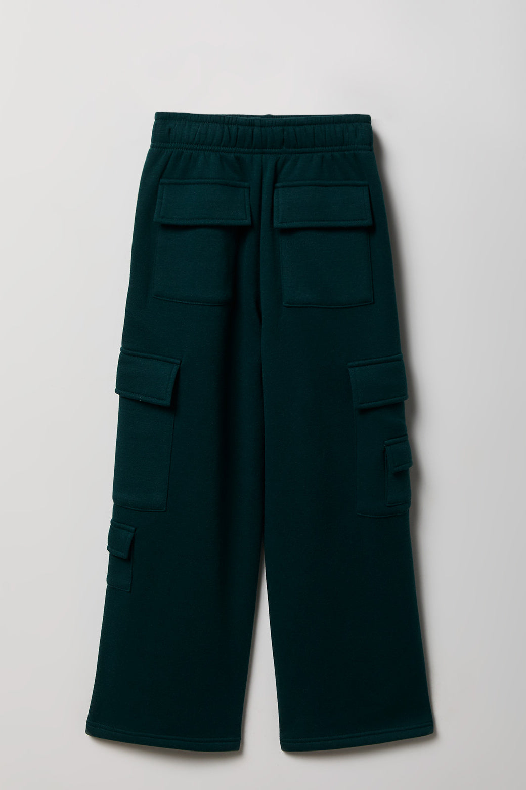 Vue alternative 2. Pantalon d'entraînement cargo à jambe large en molleton pour fille