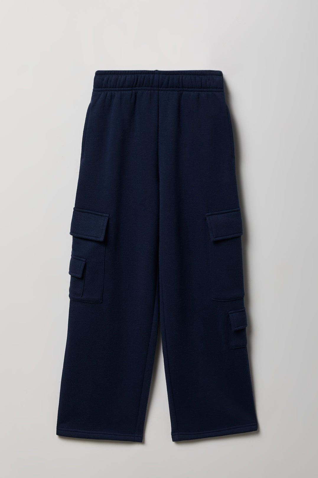 Pantalon d'entraînement cargo à jambe large en molleton pour fille