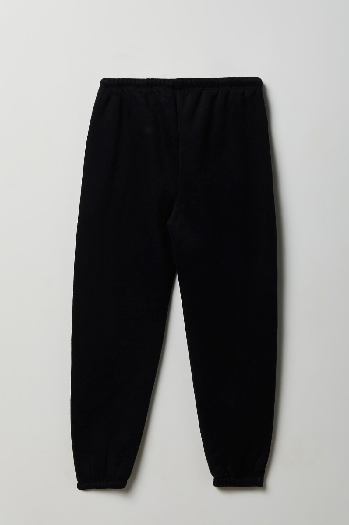 Alt View 2. Girls Fleece Oversized Jogger - Black