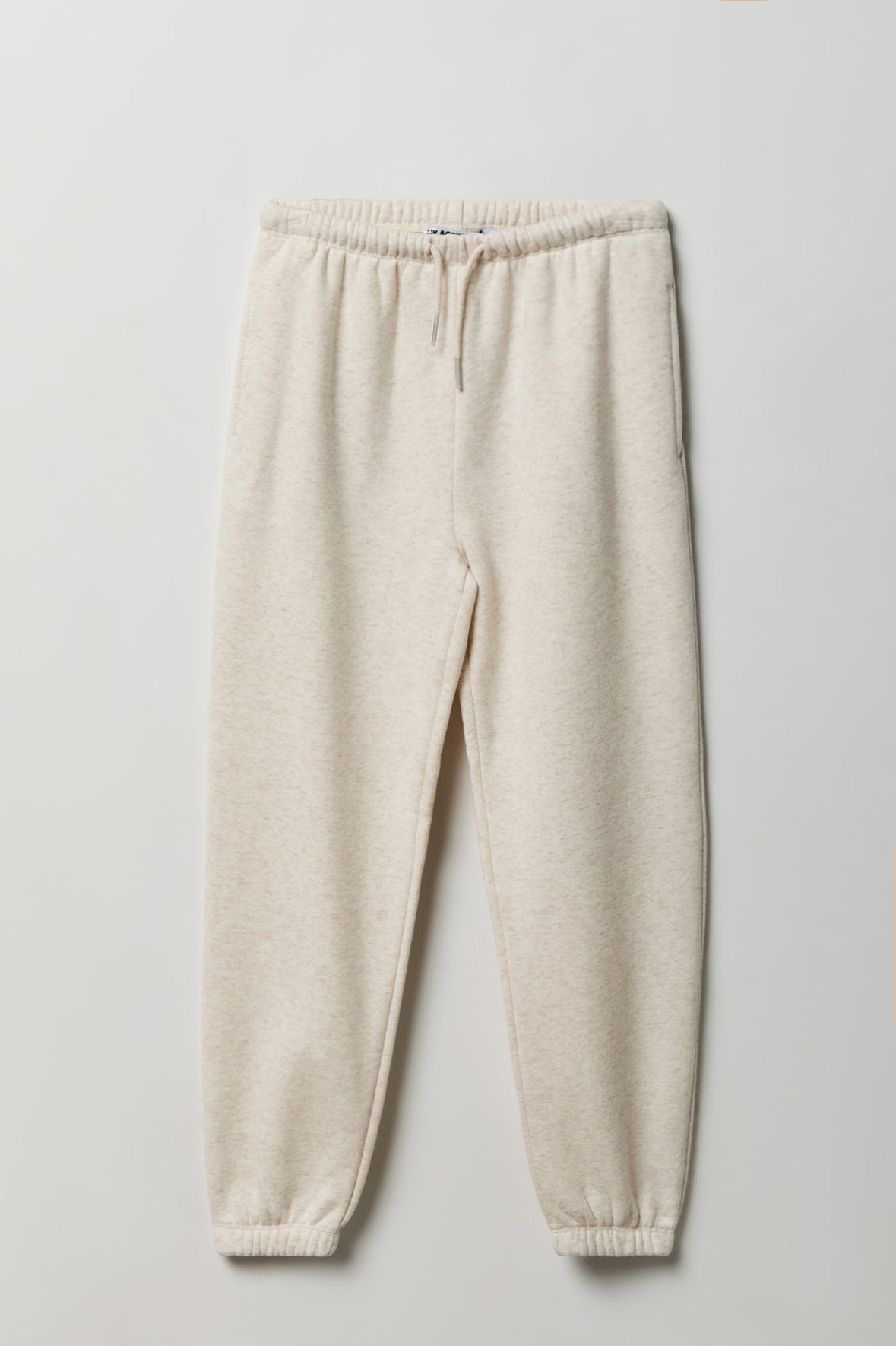 Girls Fleece Oversized Jogger - Oatmeal