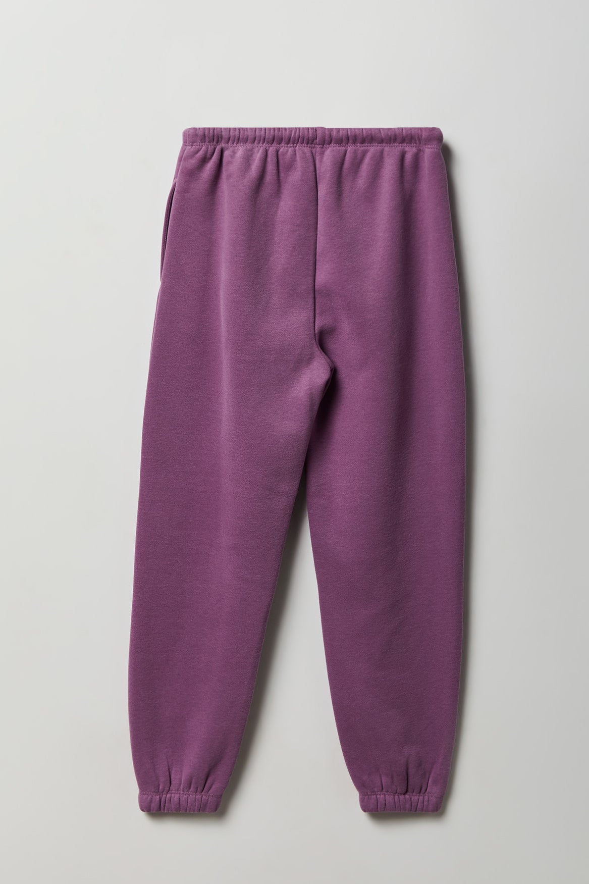 Alt View 2. Girls Fleece Oversized Jogger - Purple