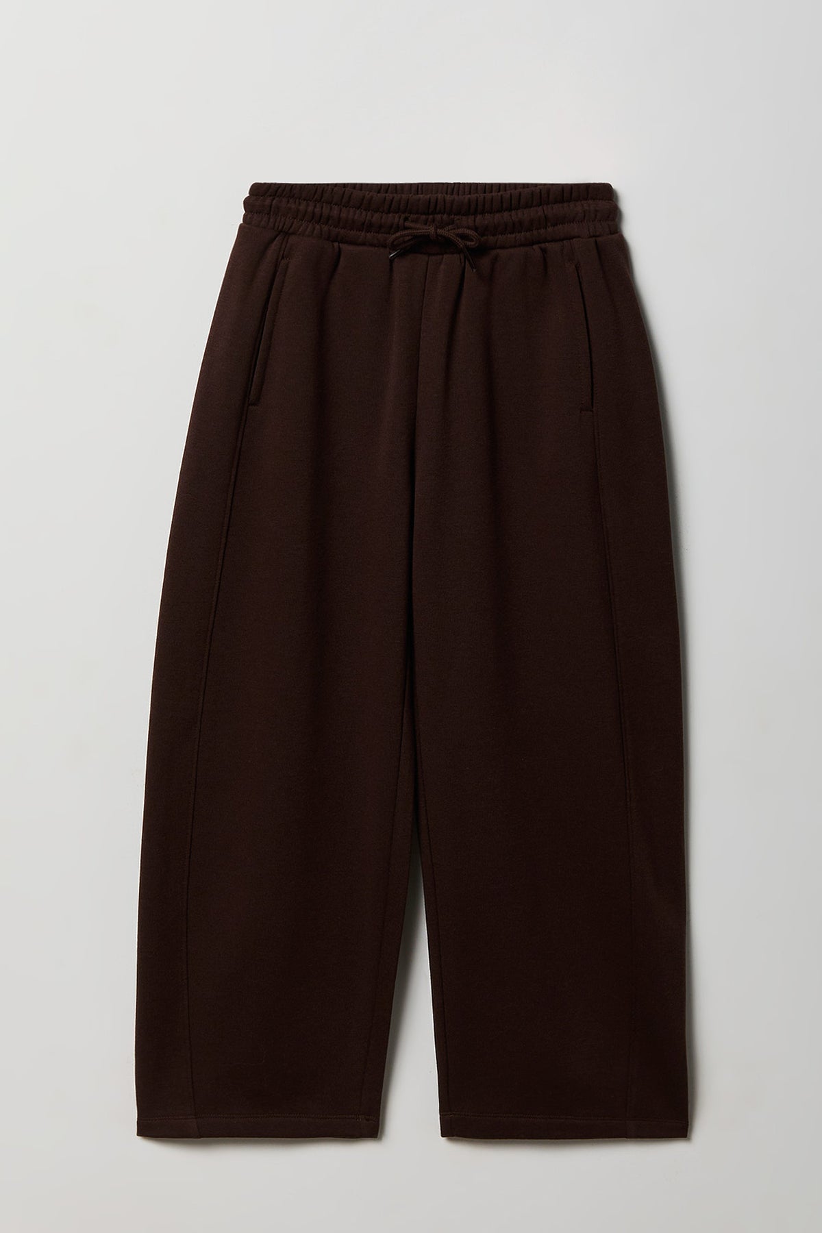 Girls Fleece Barrel Sweatpant - Brown