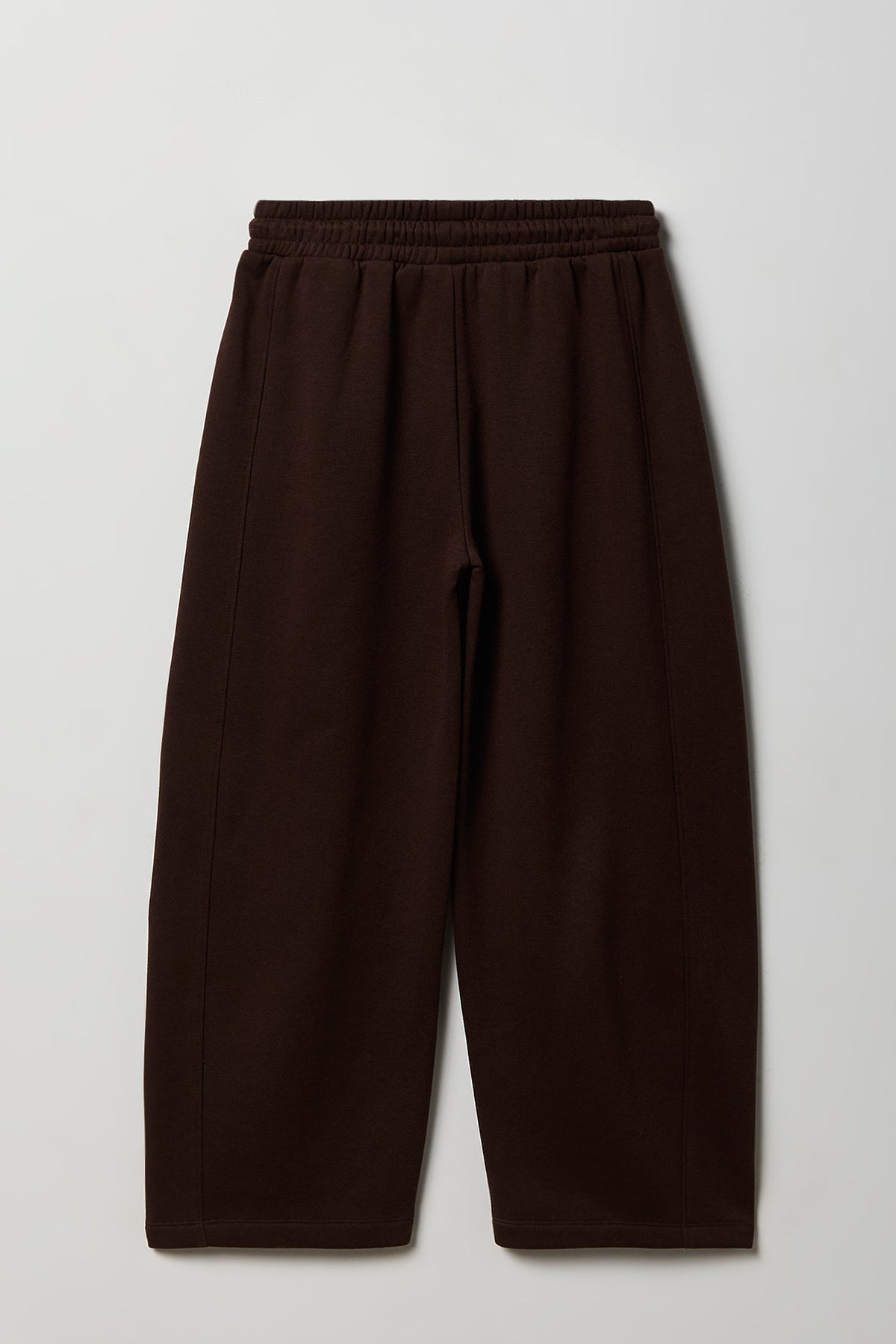 Alt View 2. Girls Fleece Barrel Sweatpant - Brown