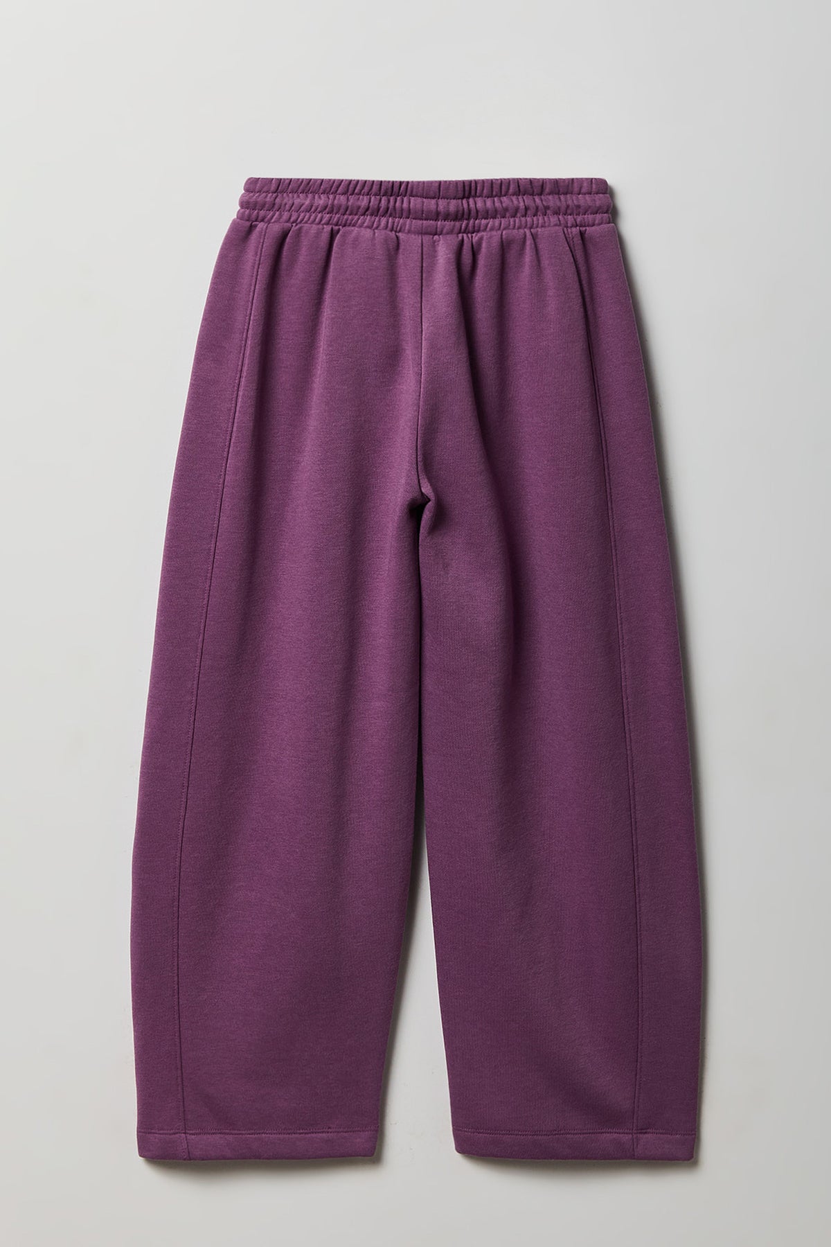 Alt View 2. Girls Fleece Barrel Sweatpant - Purple