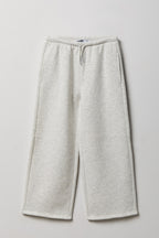 Pantalon d'entraînement à jambe large en molleton de luxe pour fille