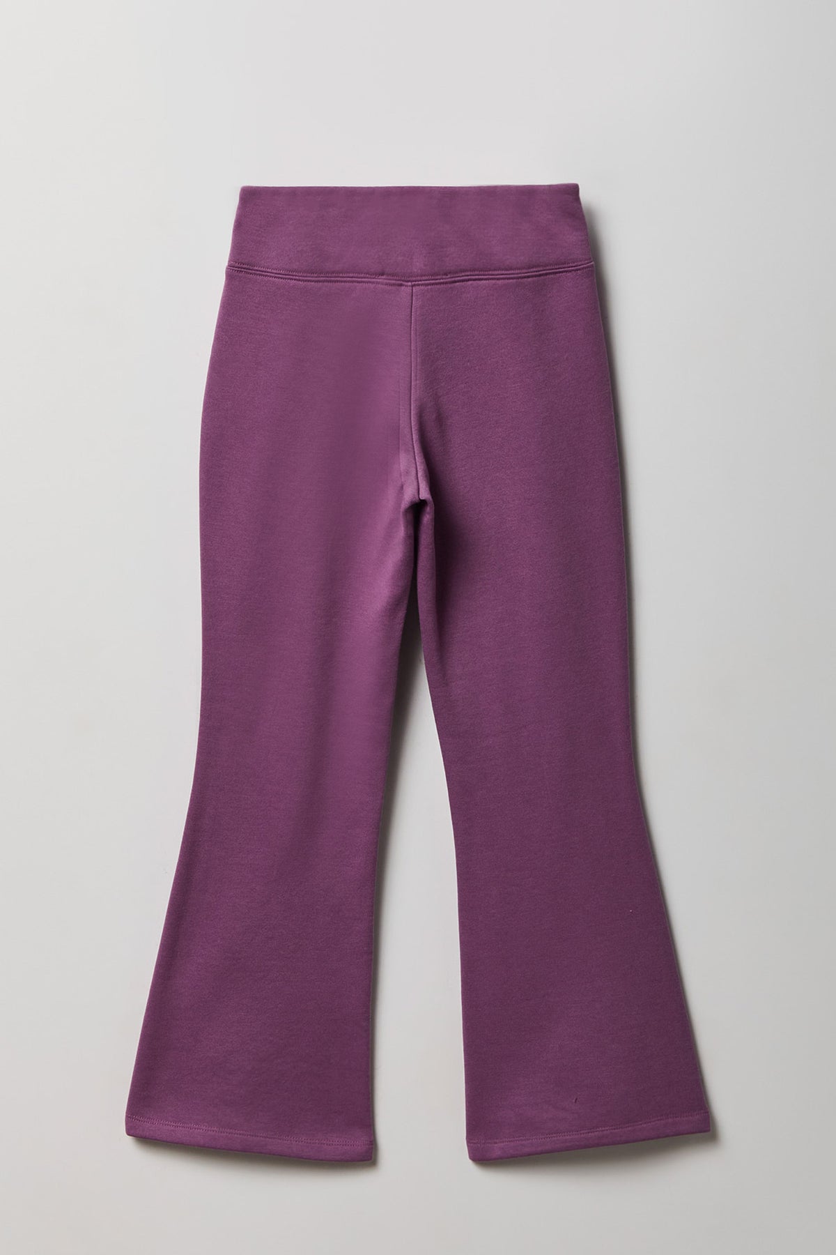 Alt View 2. Graphic Fleece Flare Pant - Purple