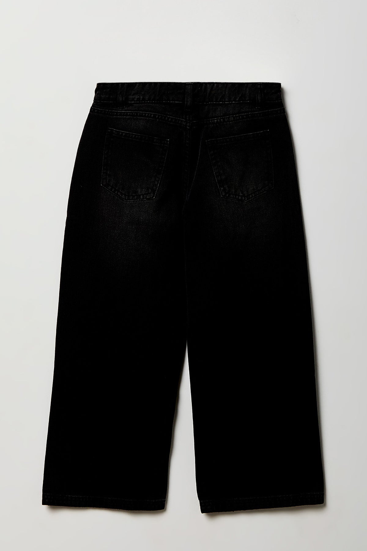 Vue alternative 2. Jean super baggy mi-taille clouté avec coeur pour fille