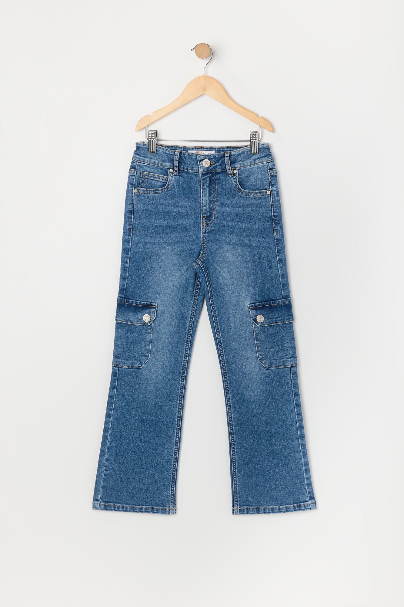 Girls Straight Leg Cargo Jean